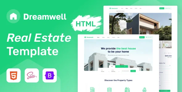 Dreamwell – Real Estate HTML Template