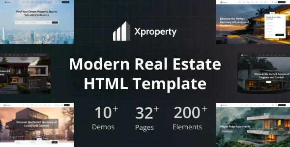 Xproperty - Modern Property Listing & Real Estate HTML Template
